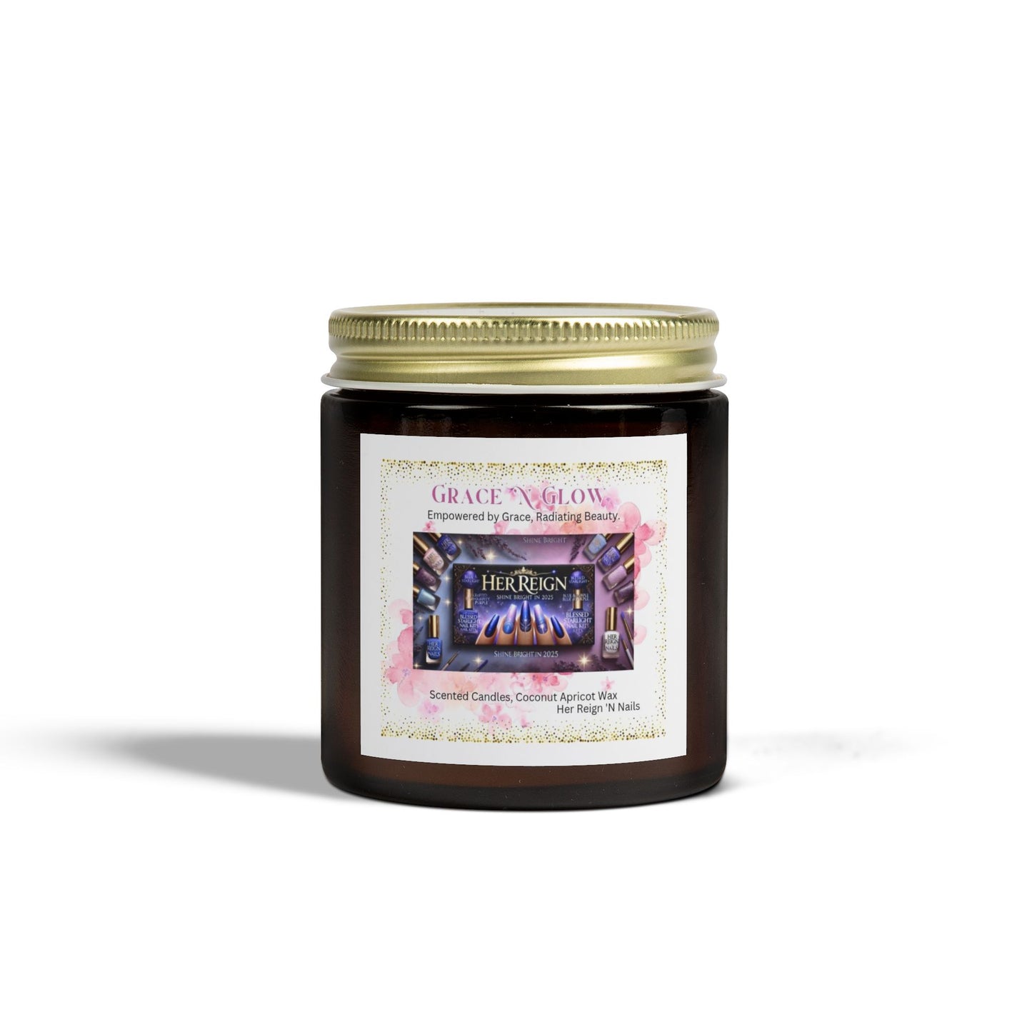 Grace 'N Glow Scented Candle - Coconut Apricot Wax (4oz & 9oz)