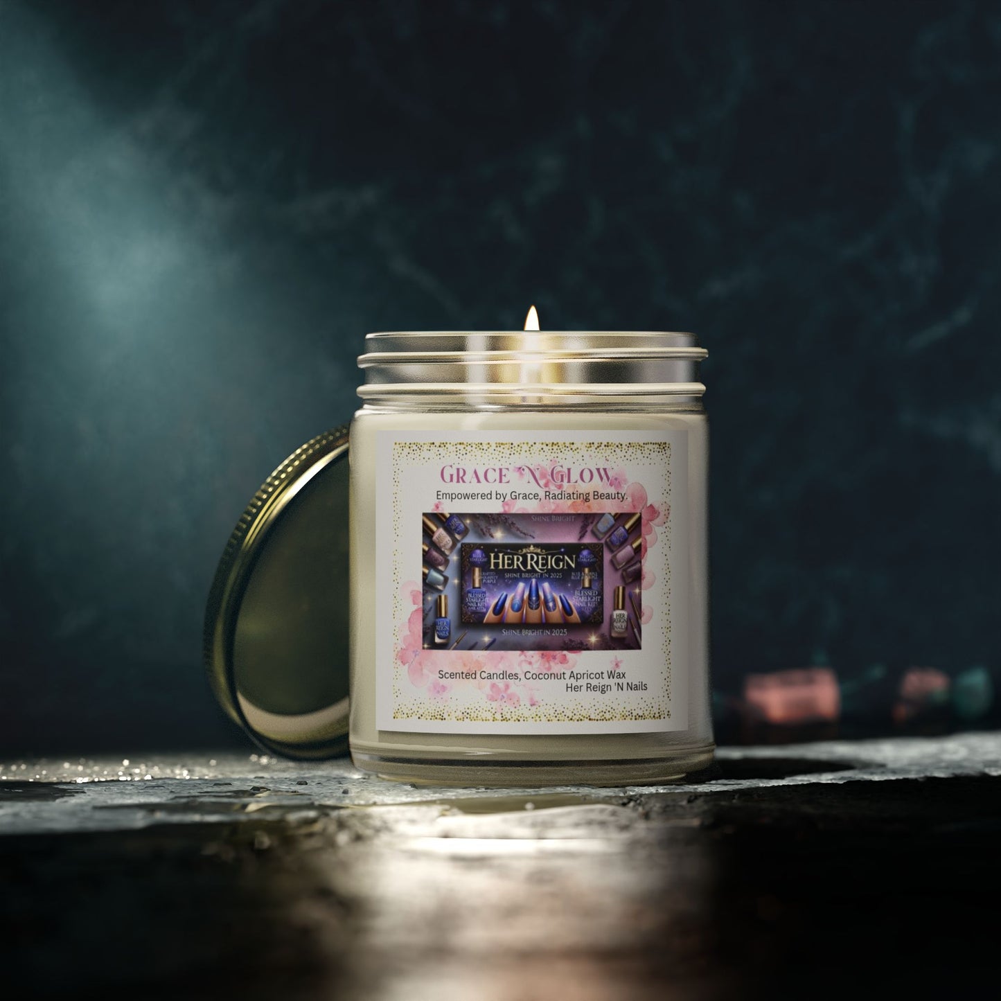 Grace 'N Glow Scented Candle - Coconut Apricot Wax (4oz & 9oz)