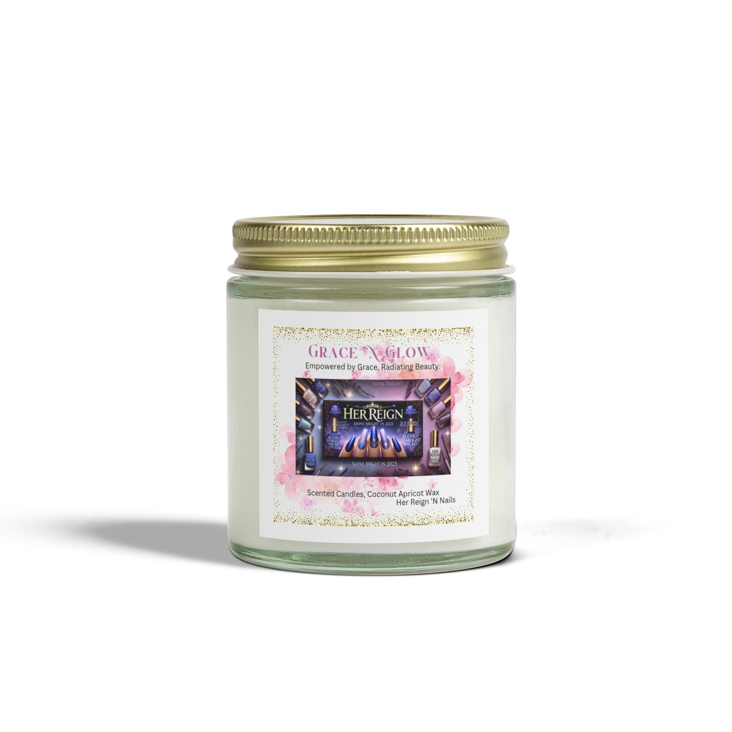 Grace 'N Glow Scented Candle - Coconut Apricot Wax (4oz & 9oz)