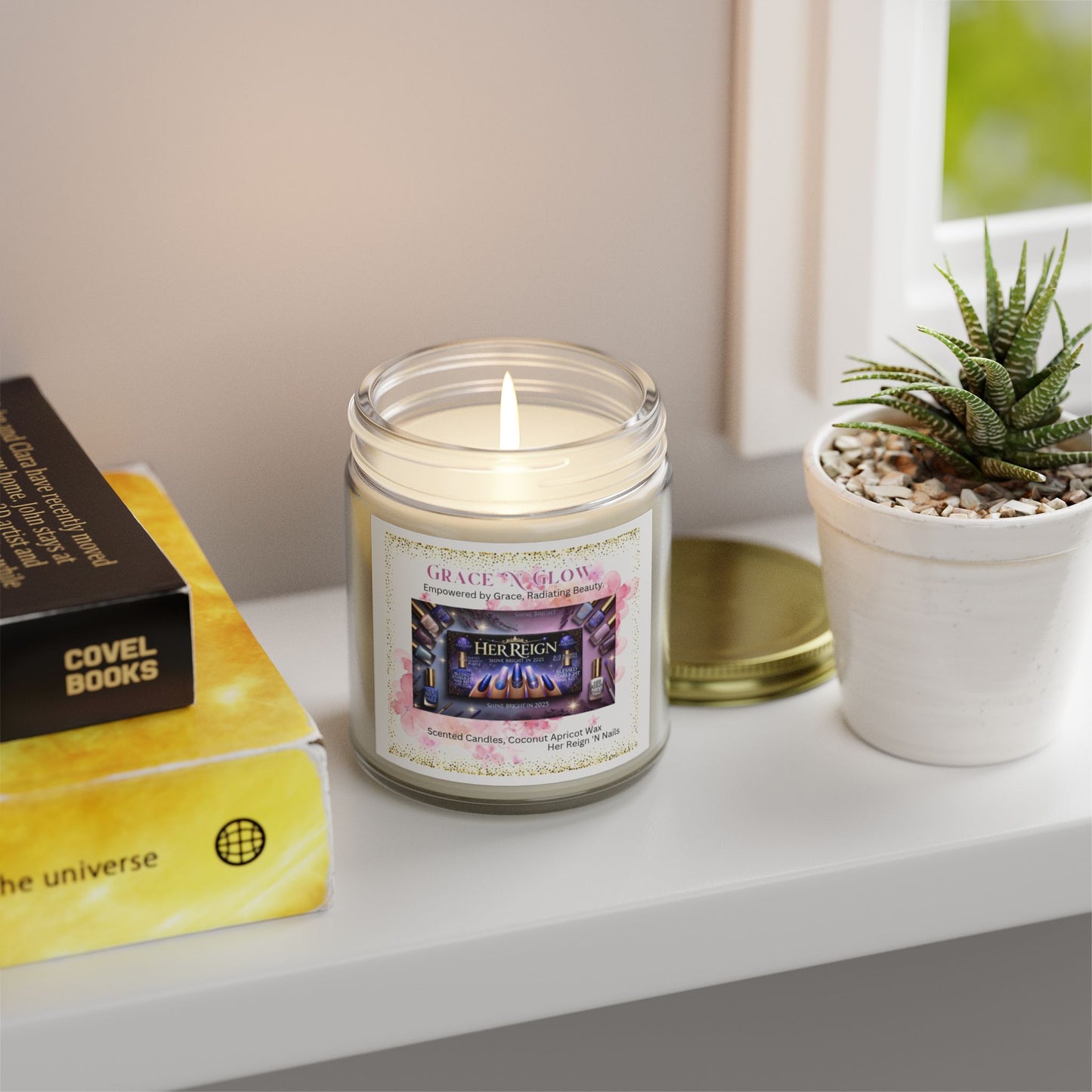 Grace 'N Glow Scented Candle - Coconut Apricot Wax (4oz & 9oz)