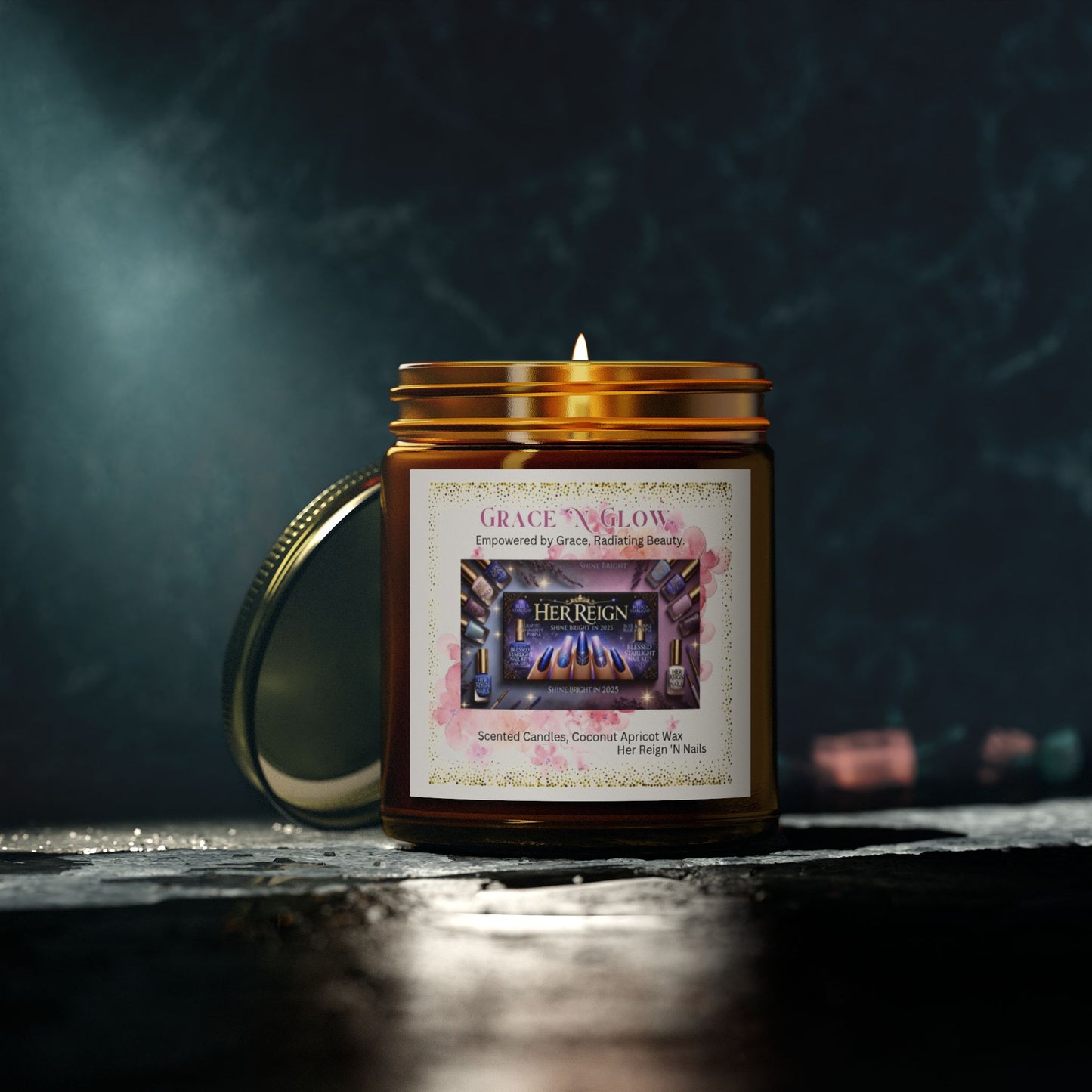 Grace 'N Glow Scented Candle - Coconut Apricot Wax (4oz & 9oz)
