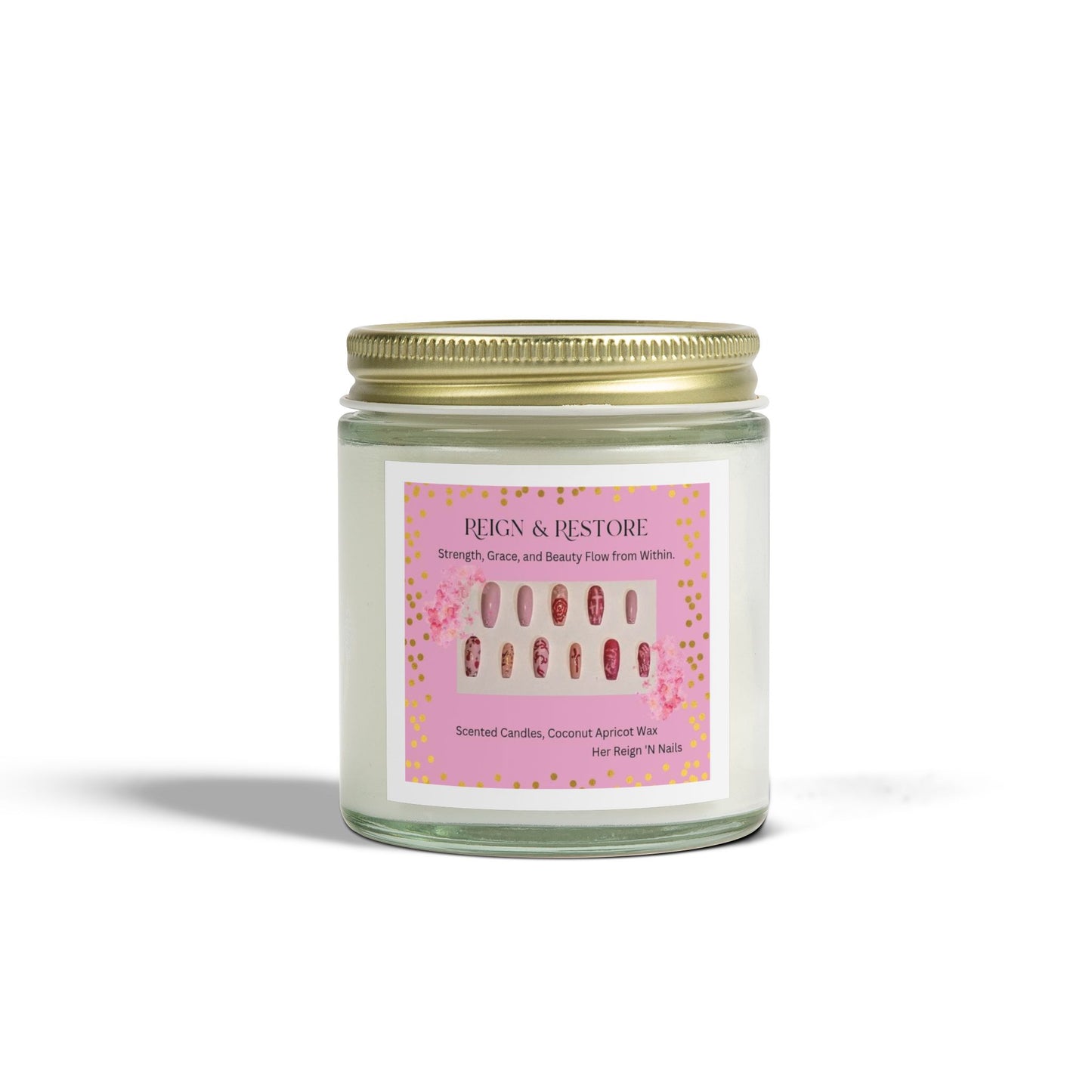 Reign & Restore Scented Candle - Coconut Apricot Wax (4oz & 9oz)