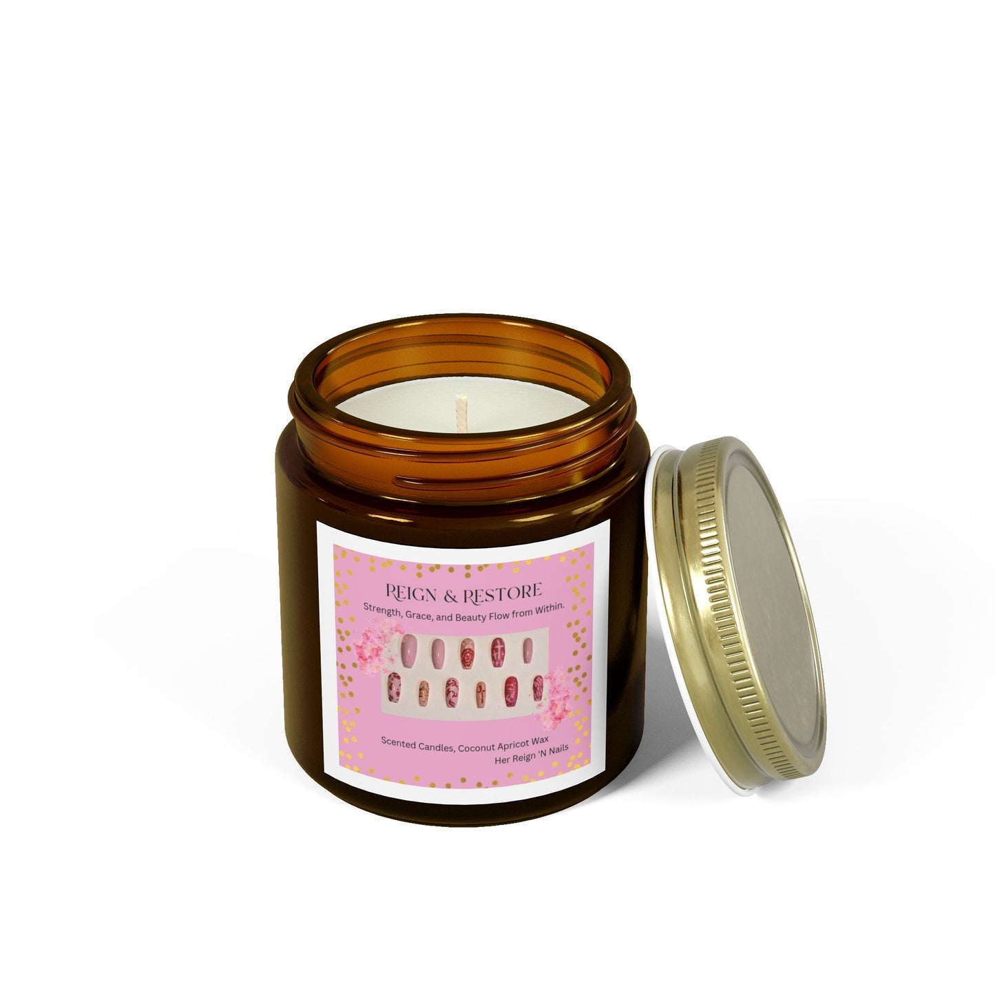 Reign & Restore Scented Candle - Coconut Apricot Wax (4oz & 9oz)