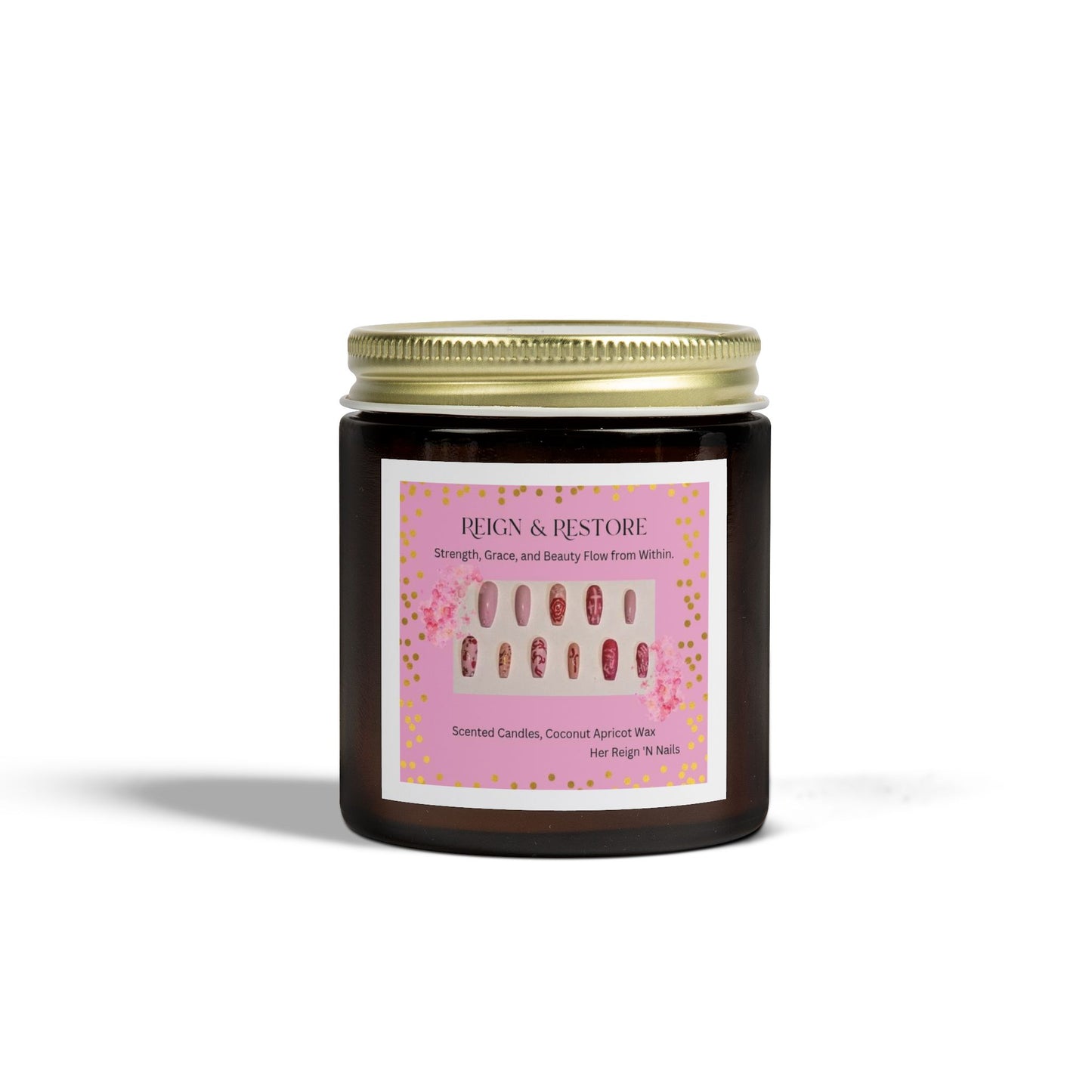 Reign & Restore Scented Candle - Coconut Apricot Wax (4oz & 9oz)