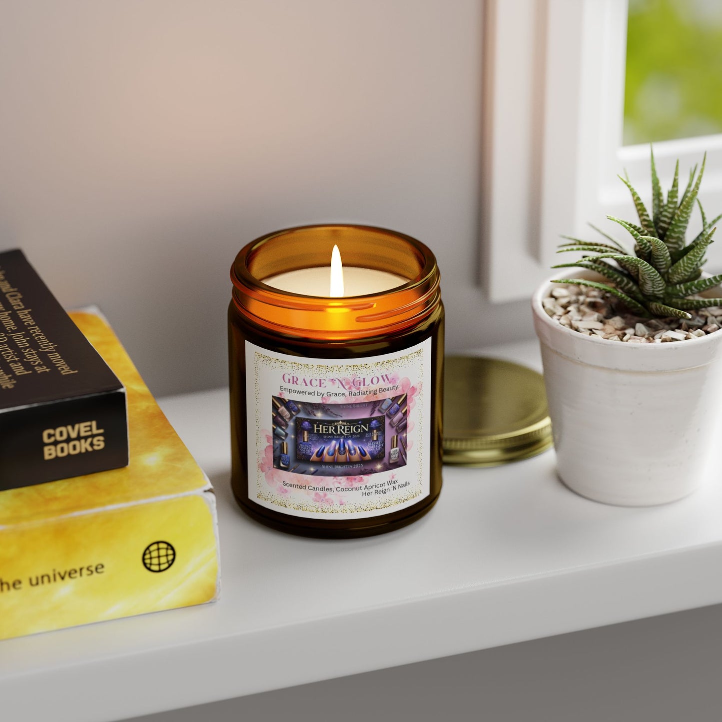 Grace 'N Glow Scented Candle - Coconut Apricot Wax (4oz & 9oz)