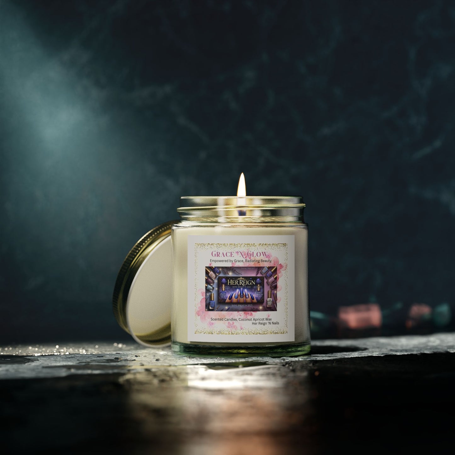 Grace 'N Glow Scented Candle - Coconut Apricot Wax (4oz & 9oz)