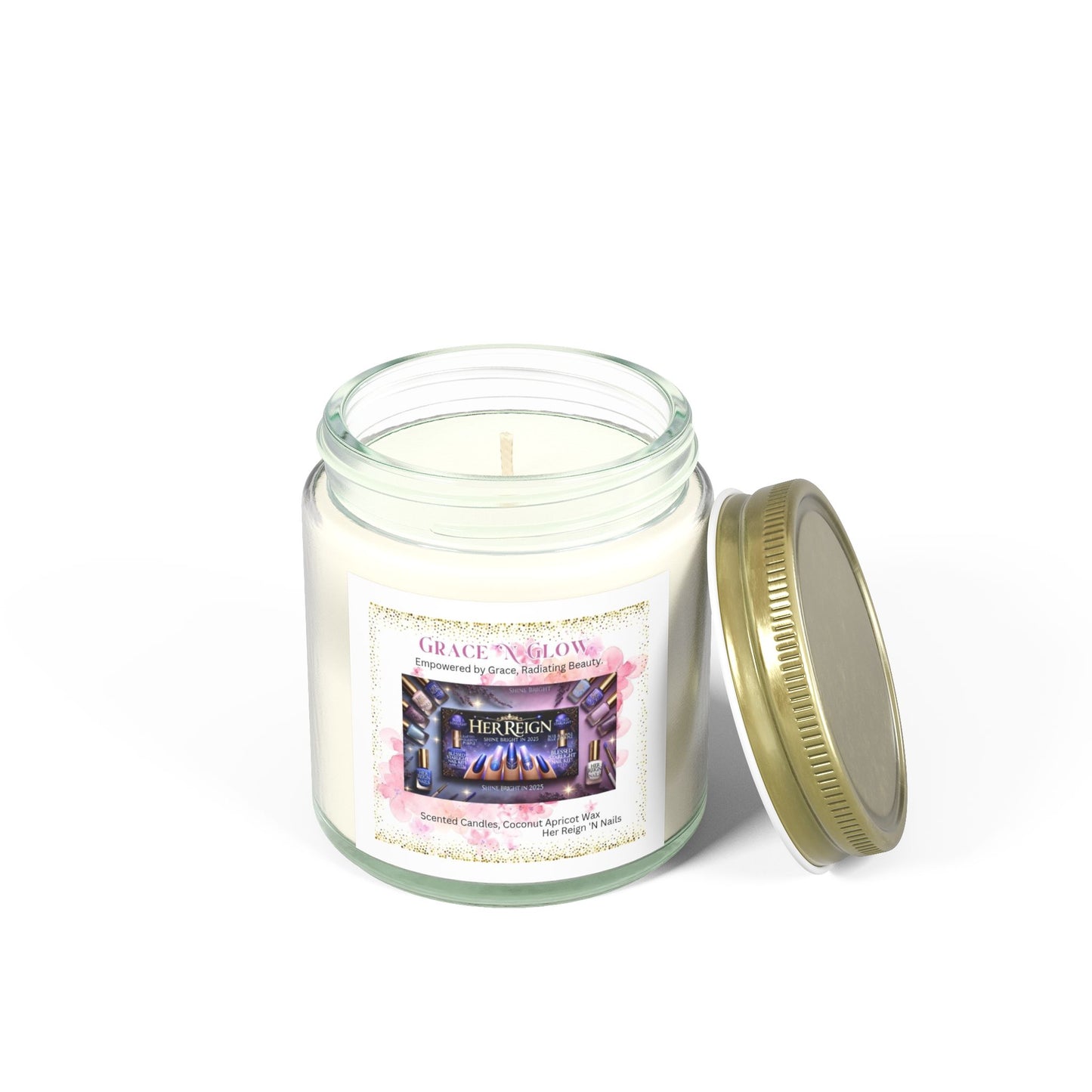 Grace 'N Glow Scented Candle - Coconut Apricot Wax (4oz & 9oz)