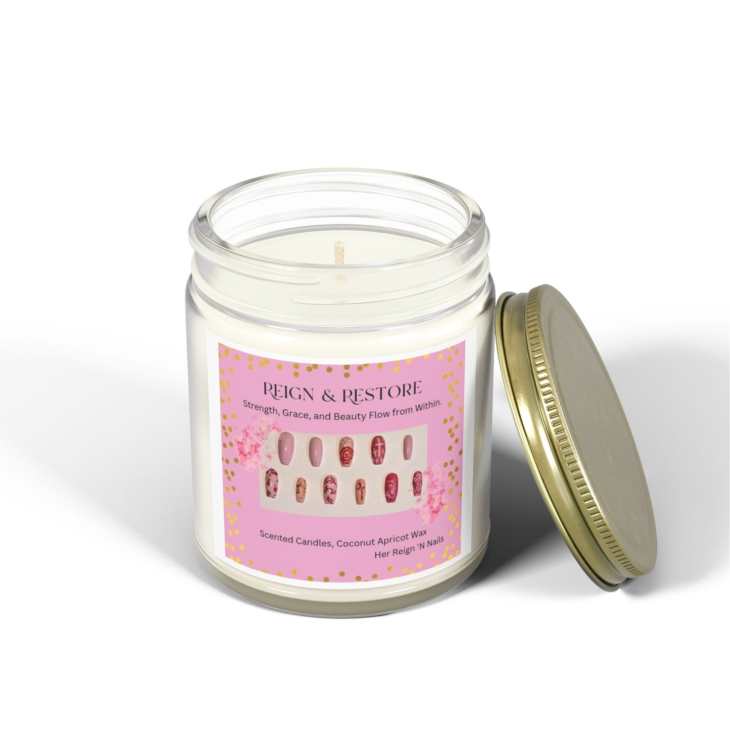 Reign & Restore Scented Candle - Coconut Apricot Wax (4oz & 9oz)