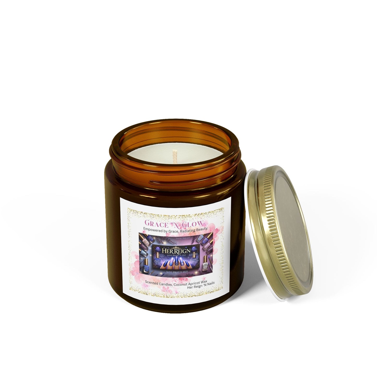 Grace 'N Glow Scented Candle - Coconut Apricot Wax (4oz & 9oz)
