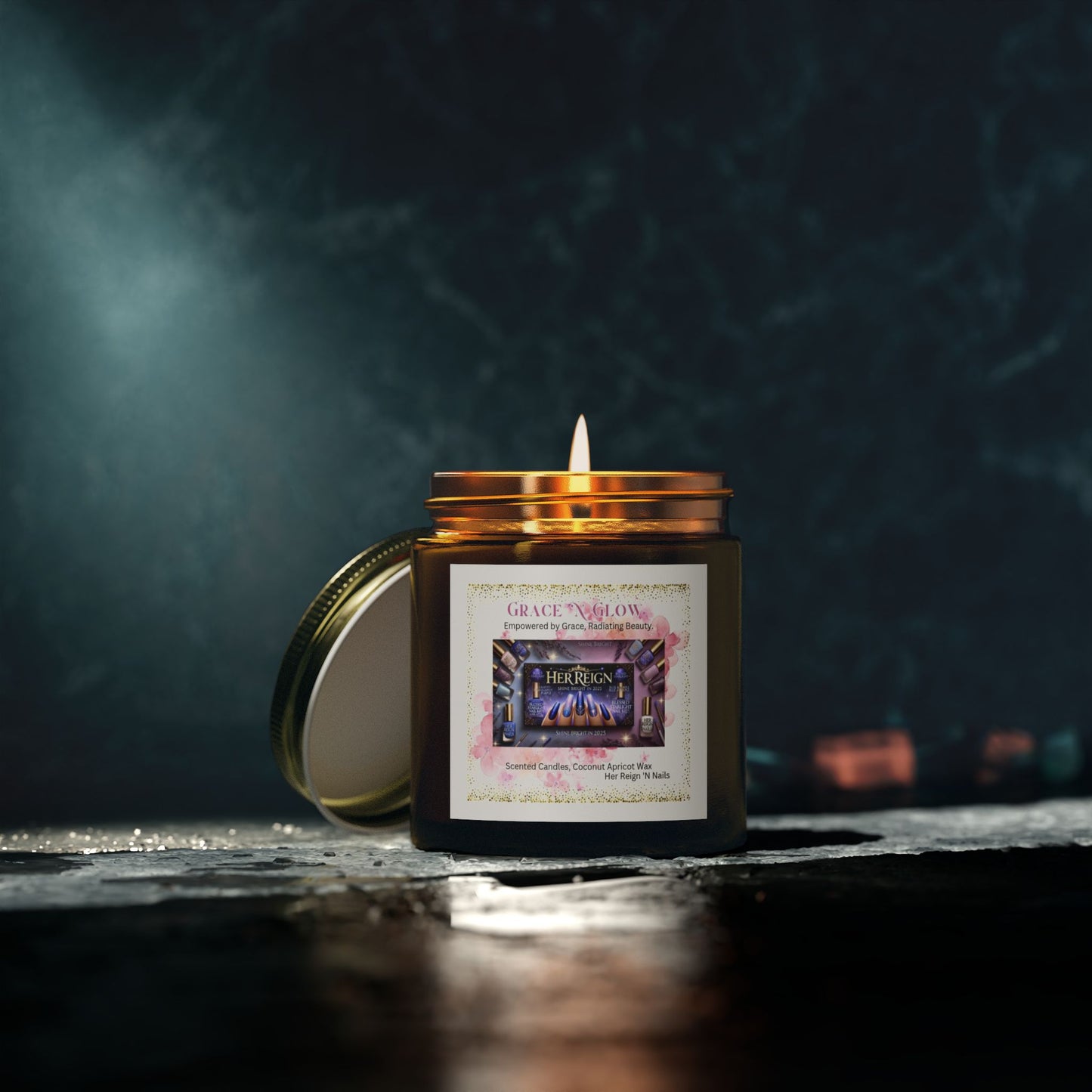 Grace 'N Glow Scented Candle - Coconut Apricot Wax (4oz & 9oz)
