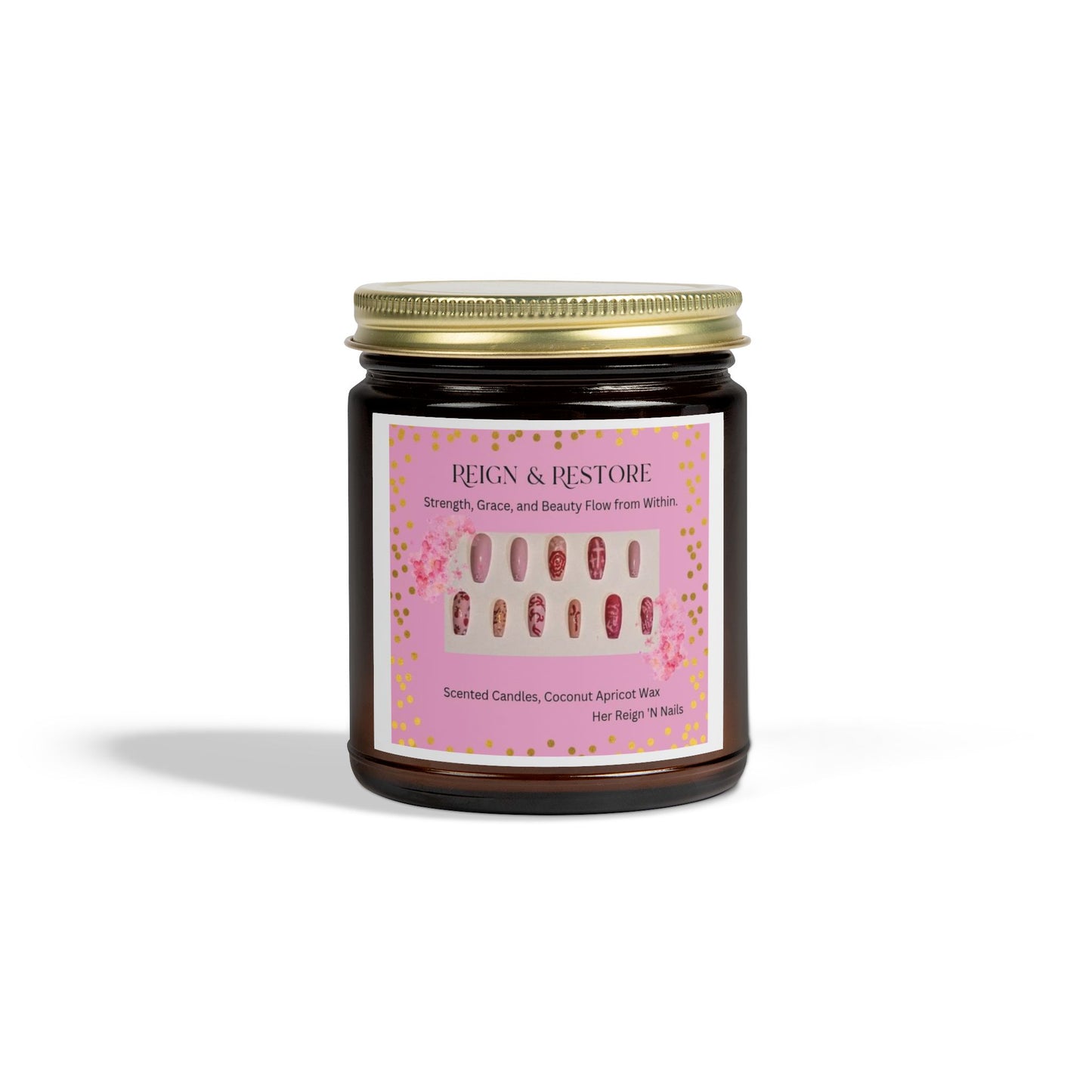 Reign & Restore Scented Candle - Coconut Apricot Wax (4oz & 9oz)