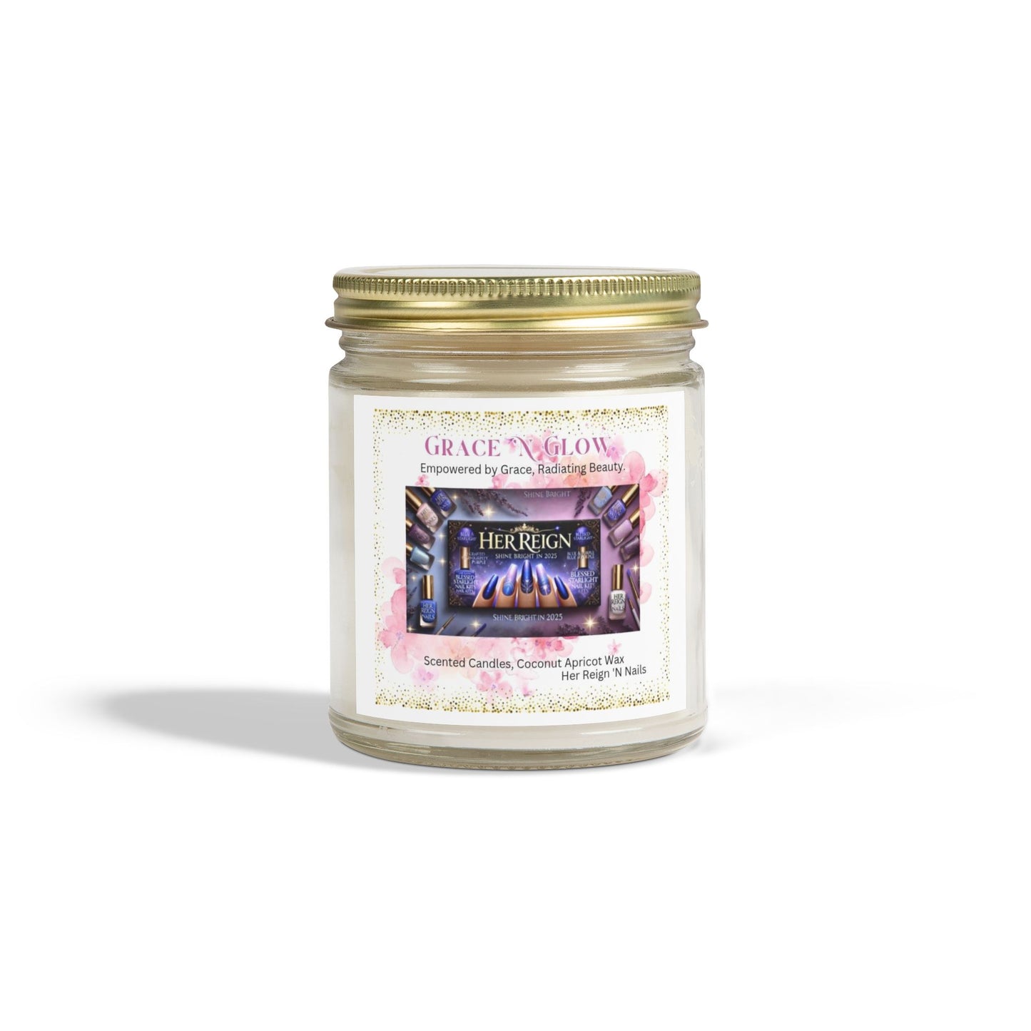 Grace 'N Glow Scented Candle - Coconut Apricot Wax (4oz & 9oz)