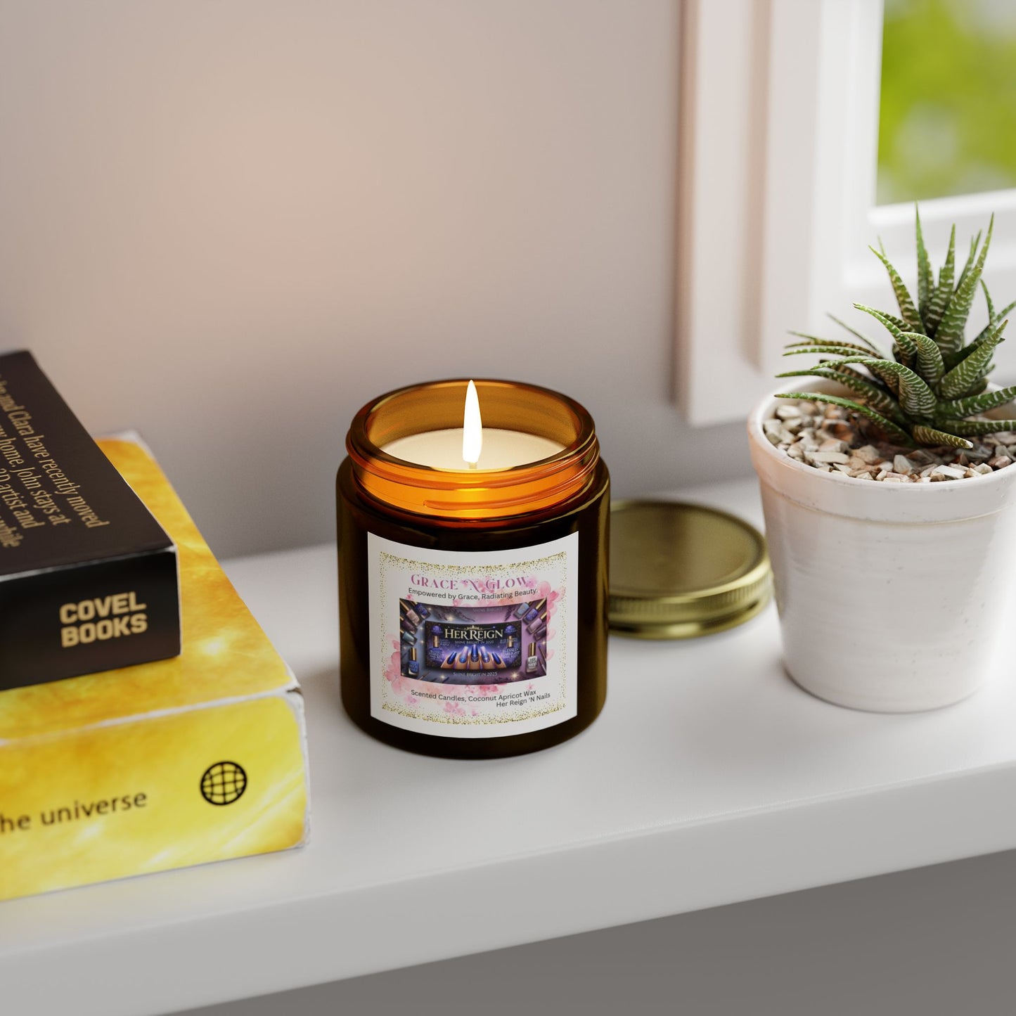 Grace 'N Glow Scented Candle - Coconut Apricot Wax (4oz & 9oz)