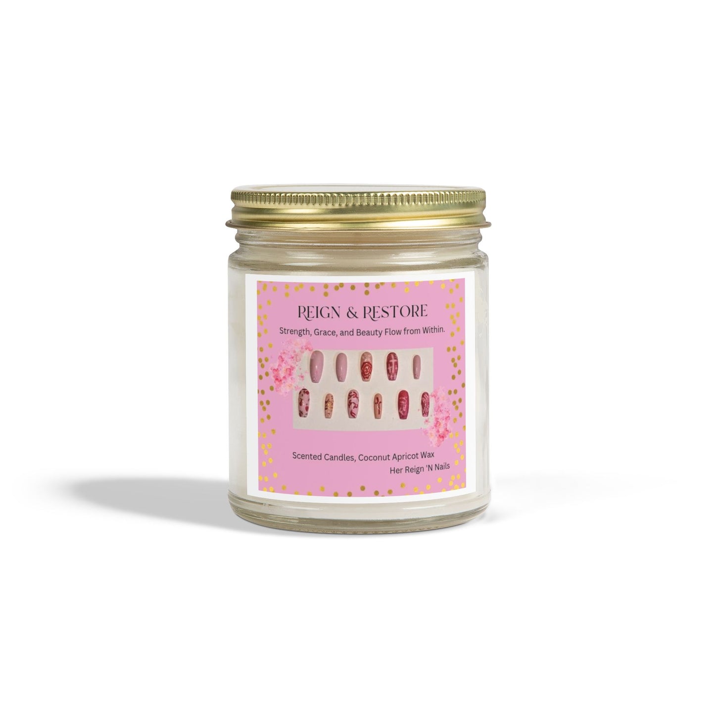 Reign & Restore Scented Candle - Coconut Apricot Wax (4oz & 9oz)