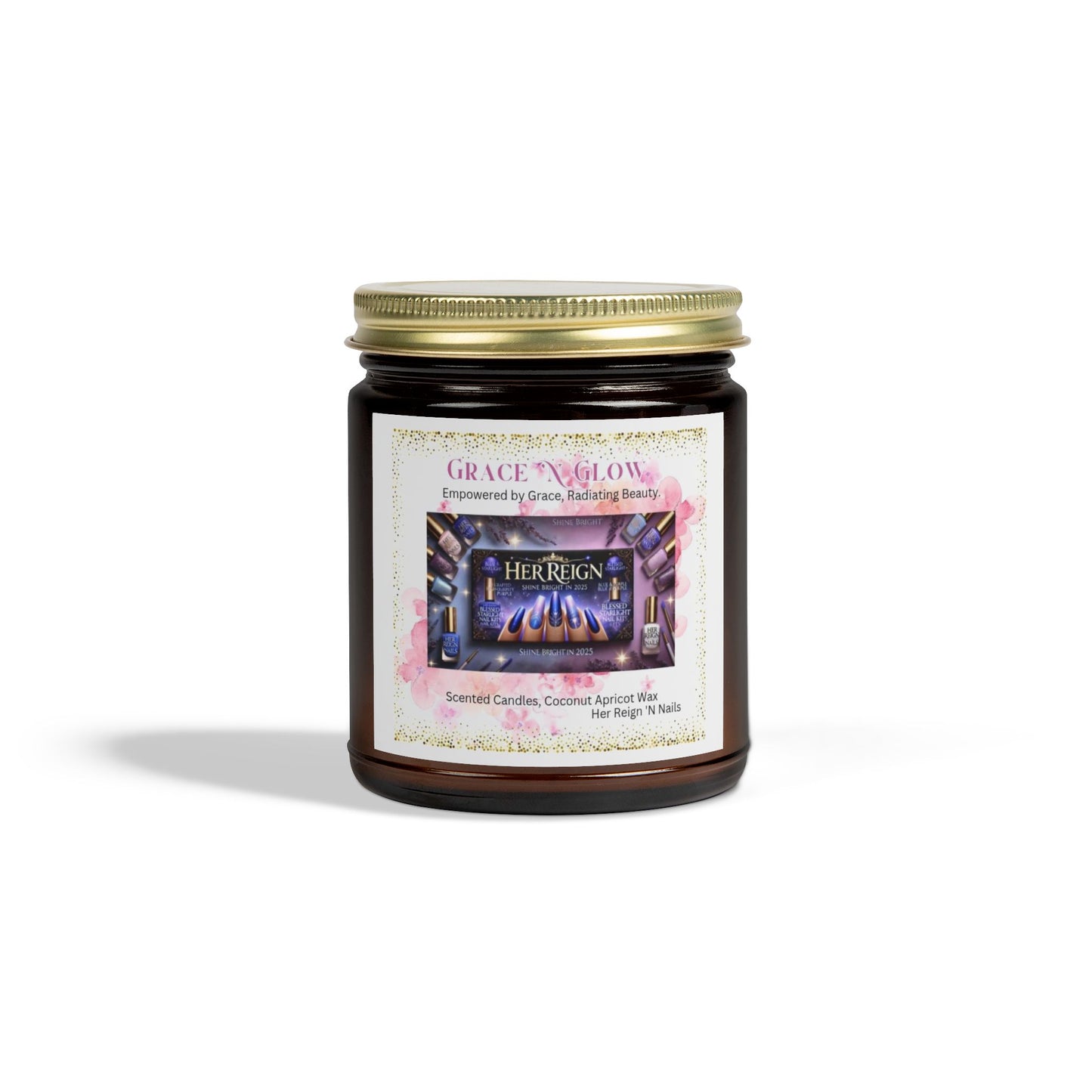 Grace 'N Glow Scented Candle - Coconut Apricot Wax (4oz & 9oz)