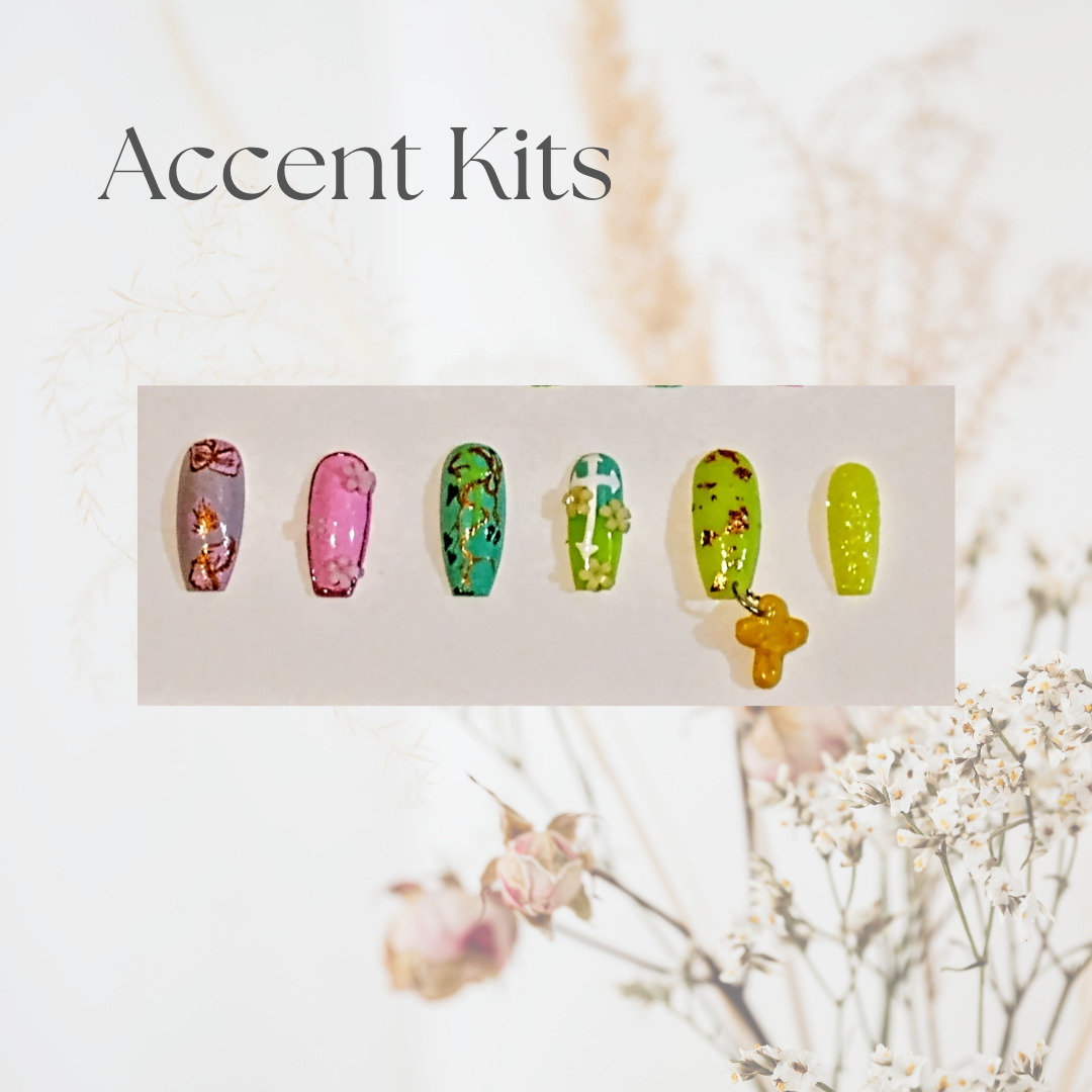 Faithful Florals // March Nail Set // Pink and Florals